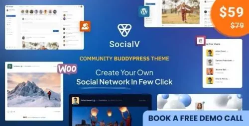 SocialV GPL v2.0.16 – Social Network and Community BuddyPress Theme